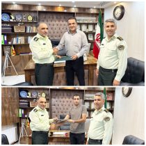 حضور فرمانده انتظامی سلماس در دفتر پایگاه خبری تحلیلی سلماس پرس و تجلیل از خدمات خبرنگاران این رسانه در حوزه خبررسانی